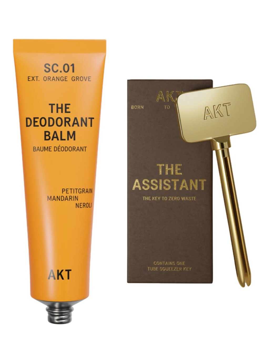 NEW AKT London The Deodorant Balm SC.01 Orange Grove & The Assistant Bundle